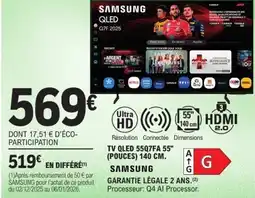 E.Leclerc Tv qled 55q7fa 55" pouces offre