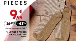 Sport 2000 Lot de 3 paires de chaussettes offre