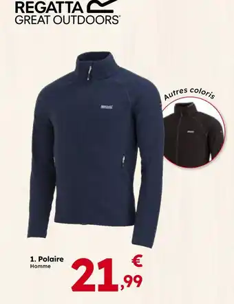 Sport 2000 Regatta great outdoors polaire homme offre