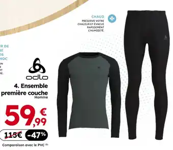 Sport 2000 Odlo ensemble première couche homme offre