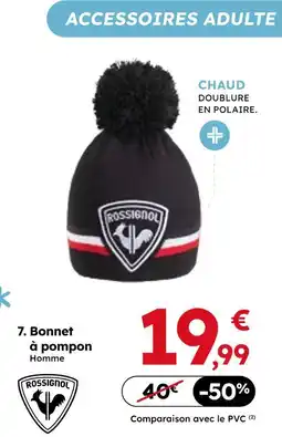 Sport 2000 Rossignol bonnet à pompon homme offre