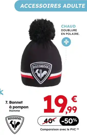 Sport 2000 Rossignol bonnet à pompon homme offre