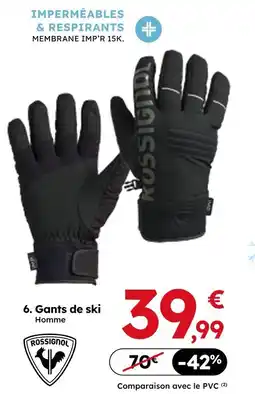 Sport 2000 Rossignol gants de ski homme offre