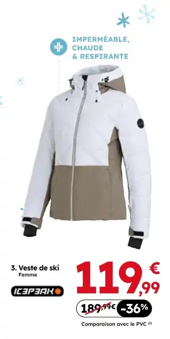 Sport 2000 Icepeak veste de ski femme offre