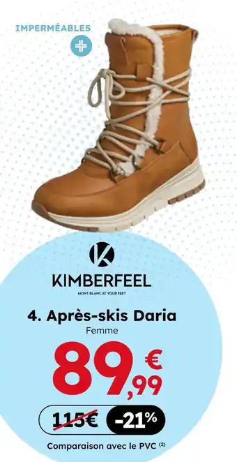 Sport 2000 Kimberfeel après-skis daria femme offre
