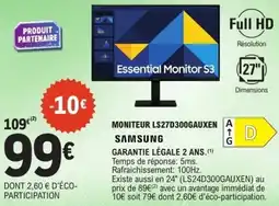E.Leclerc Moniteur ls27d300gauxen offre