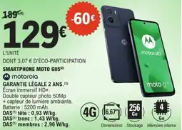 E.Leclerc Smartphone moto go5(2) offre