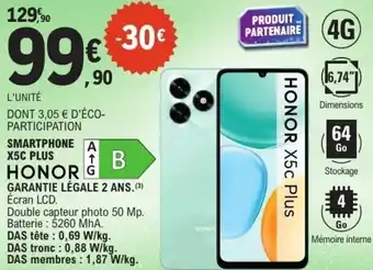 E.Leclerc Smartphone a x5c plus offre