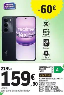 E.Leclerc Smartphone a realme 14x(2) offre