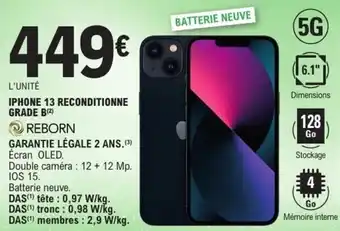 E.Leclerc Iphone 13 reconditionne grade b offre