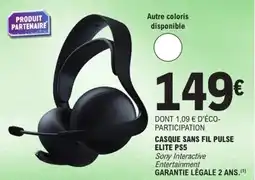 E.Leclerc Casque sans fil pulse elite ps5 offre