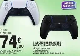 E.Leclerc Sélection de manettes sans fil dualsense ps5 offre