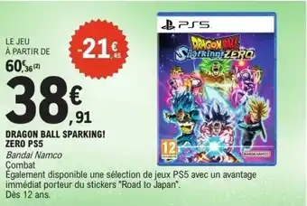 E.Leclerc Dragon ball sparking! zero ps5 offre