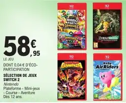 E.Leclerc Sélection de jeux switch 2 offre