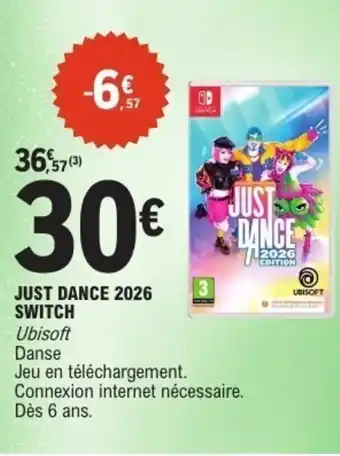 E.Leclerc Just dance 2026 switch offre