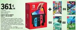 E.Leclerc Console switch (modèle oled) +1 jeu au choix offre