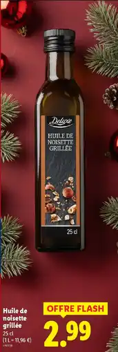 Lidl Huile de noisette grillée offre