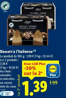 Lidl Dessert à l'italienne offre
