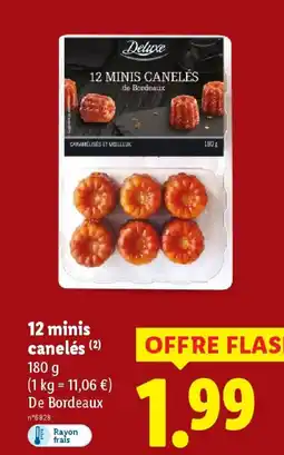 Lidl DELUXE 12 minis canelés offre