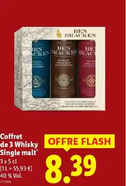 Lidl Coffret de 3 Whisky Single malt offre
