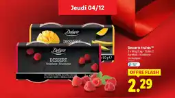 Lidl DELUXE Desserts fruités offre
