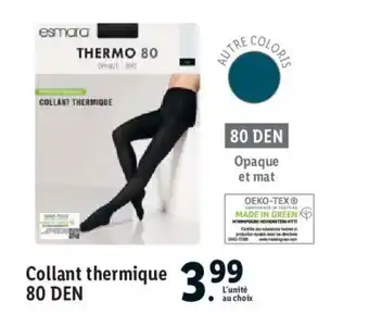Lidl Collant thermique 80 DEN offre