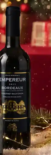 Lidl Bordeaux Cabernet Sauvignon Empereur Vieilli en fûts de chêne 2023 AOP offre