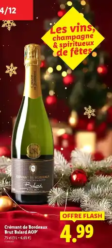 Lidl Crémant de Bordeaux Brut Balard AOP offre