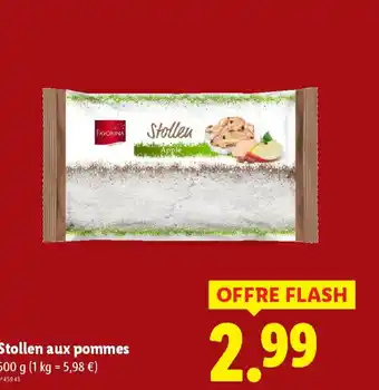 Lidl FAVORINA Stollen aux pommes offre