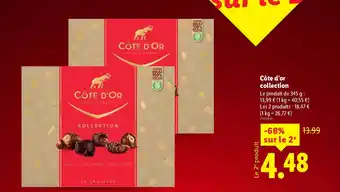 Lidl CÔTE D'OR collection offre