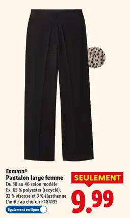 Lidl ESMARA Pantalon large femme offre