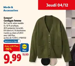 Lidl ESMARA Cardigan femme offre