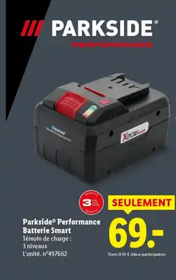 Lidl PARKSIDE Performance Batterie Smart offre