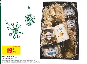Intermarché Jean brunet coffret vin offre