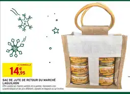 Intermarché Laguilhon sac de jute de retour du marché offre
