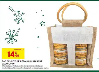 Intermarché Laguilhon sac de jute de retour du marché offre