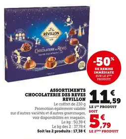 U Express Revillon assortiments chocolaterie des rêves offre