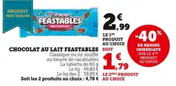 U Express Feastables chocolat au lait classique offre