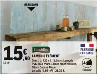 Lambris élément