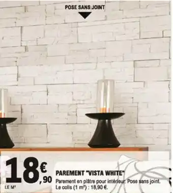 E.Leclerc Brico Parement "vista white" offre