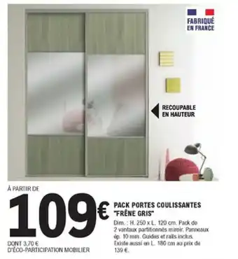 E.Leclerc Brico Pack portes coulissante s offre