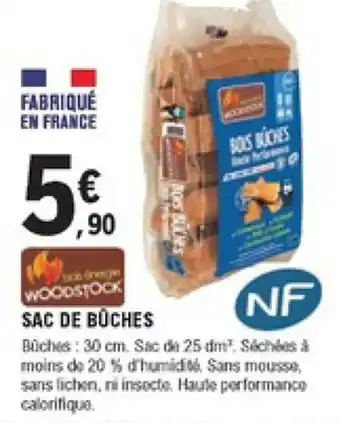 E.Leclerc Brico Sac de bûches offre