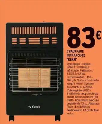 E.Leclerc Brico Chauffage infrarouge "kern" offre