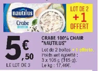 E.Leclerc Crabe 100% chair offre