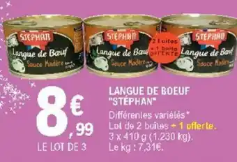 E.Leclerc Langue de boeuf offre