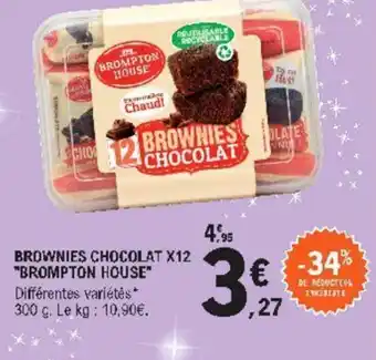 E.Leclerc Brownies chocolat X12 offre