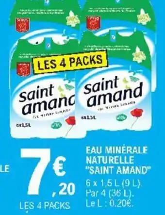 E.Leclerc Eau minérale naturelle "saint amand" offre
