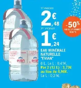 E.Leclerc Eau minérale naturelle offre