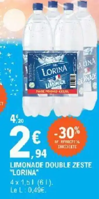 E.Leclerc Limonade double zeste offre