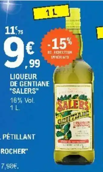 E.Leclerc Liqueur de gentiane "salers" offre